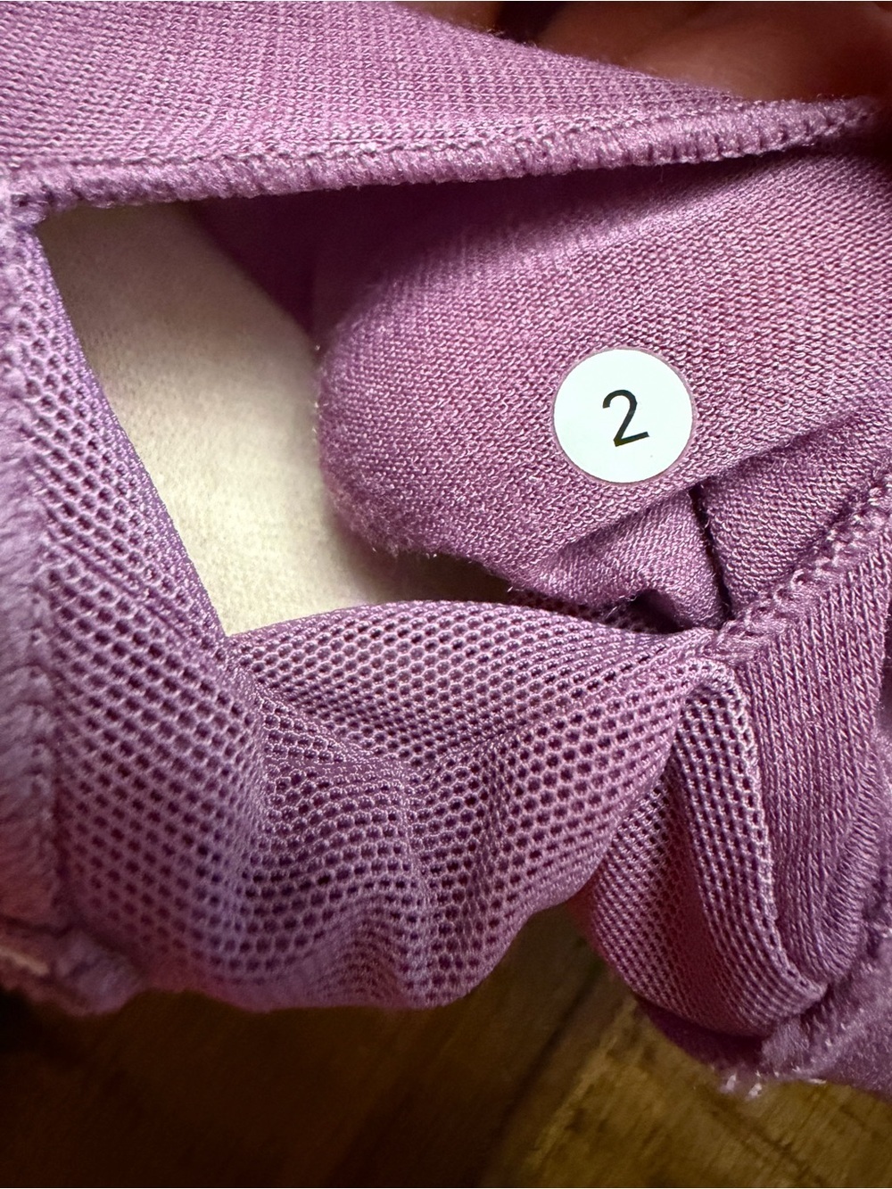 Stori Legend Bra Bralette with Double Straps, Heather Purple, Size 2 - Picture 8 of 10